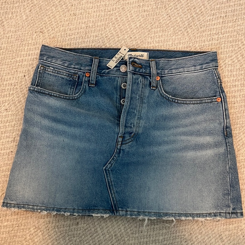 NWT Madewell Rigid Denim Skirt